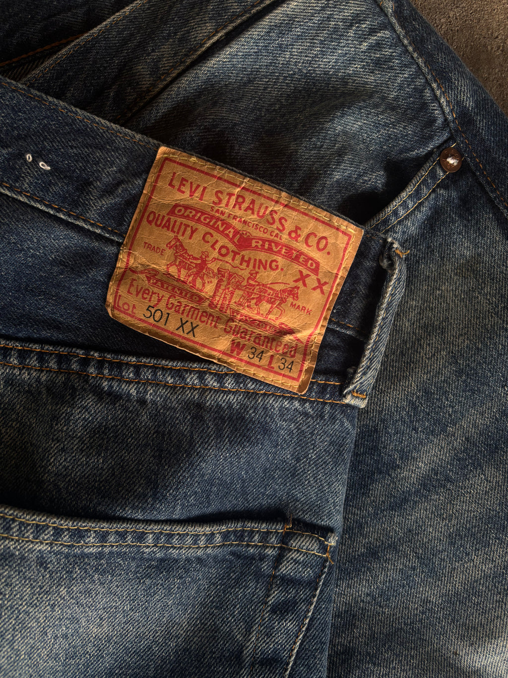 Vintage Levis 501 XX W34 L 34