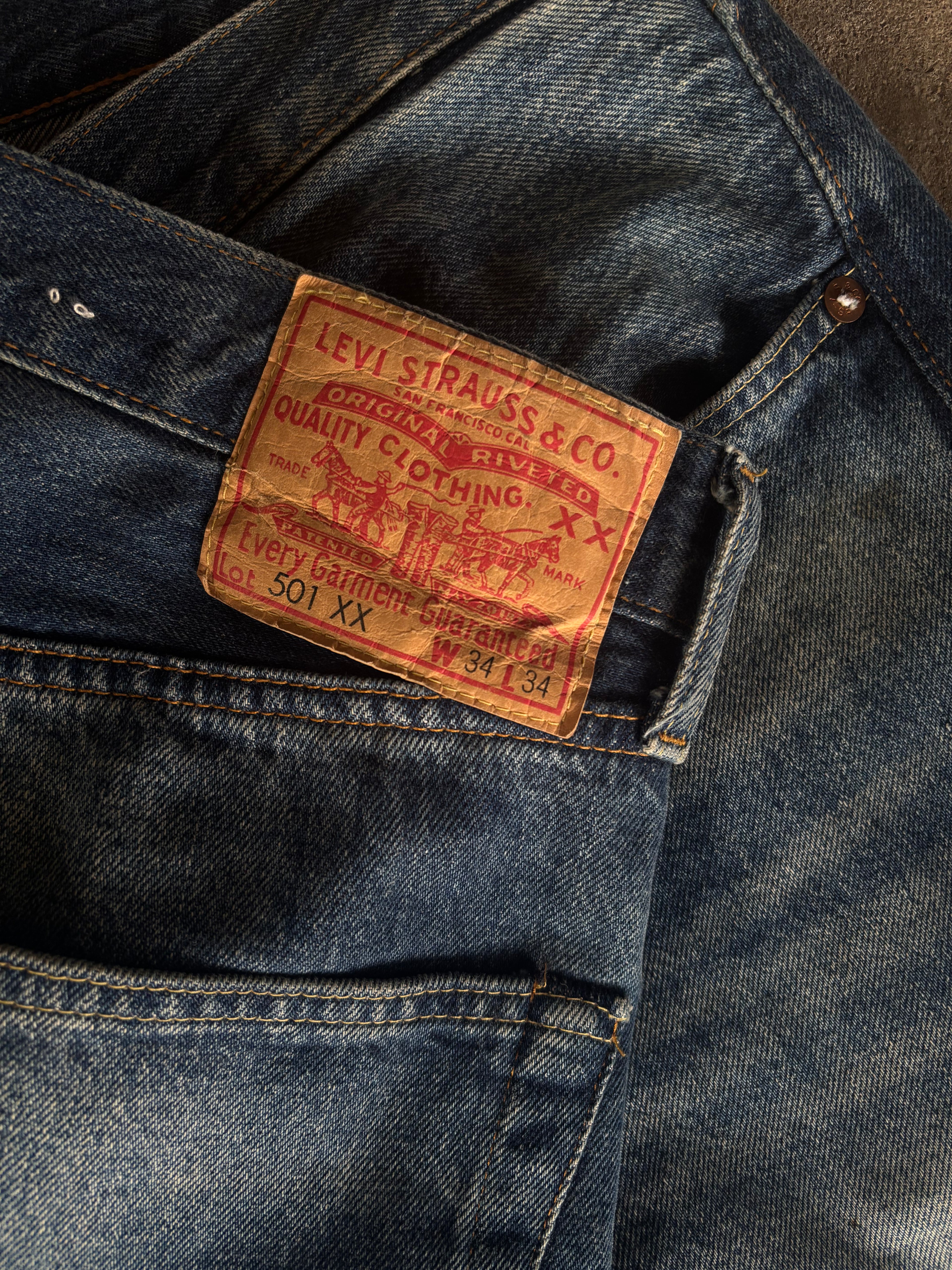Vintage Levis 501 XX W34 L 34