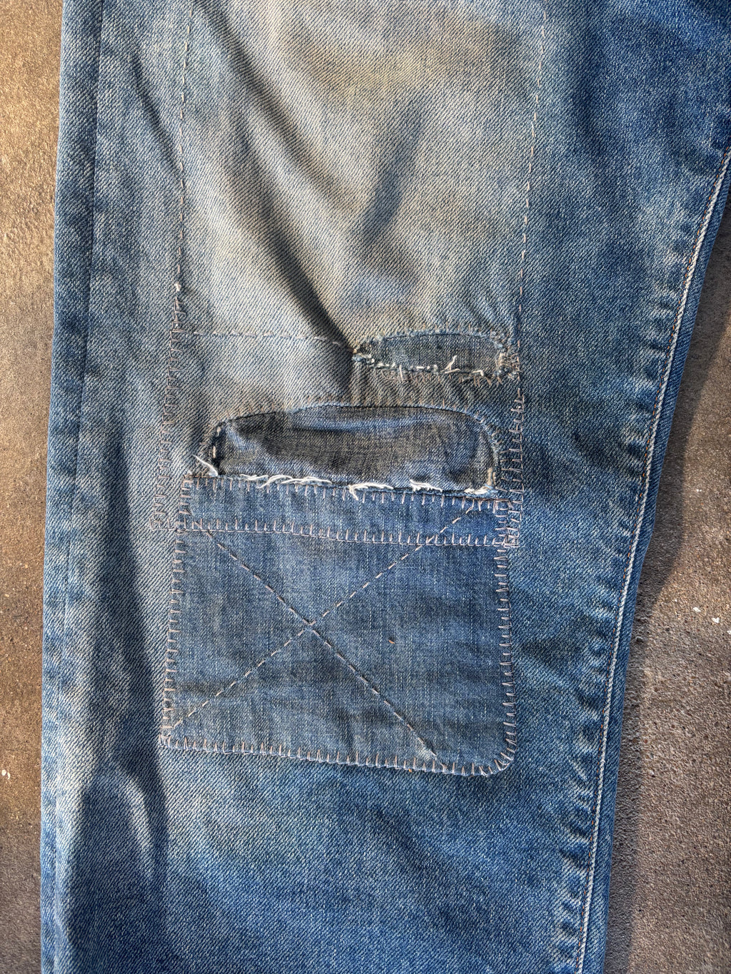 Vintage Polo Ralph Lauren Repaired Jeans W 36 L 32