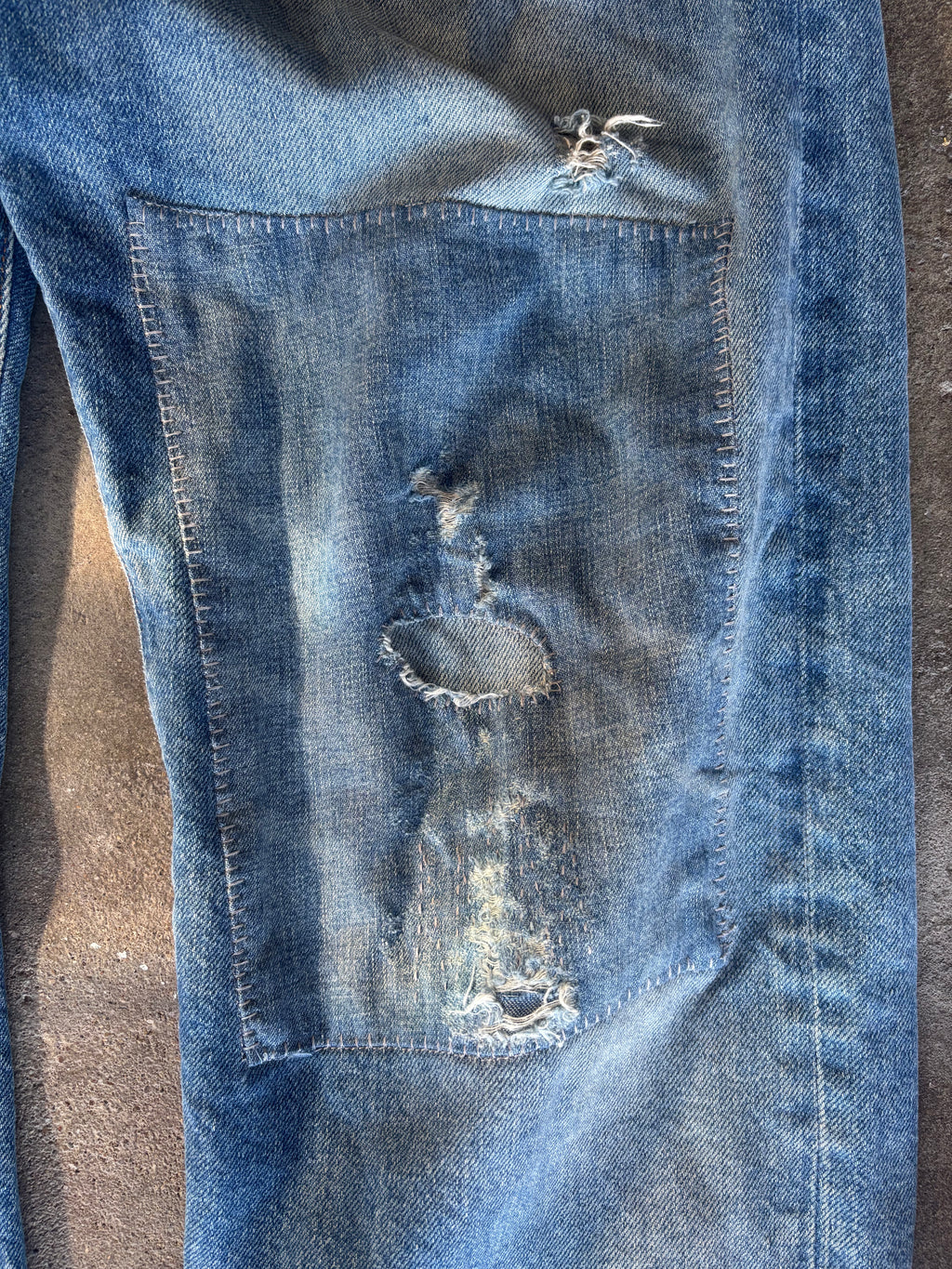 Vintage Polo Ralph Lauren Repaired Jeans W 36 L 32