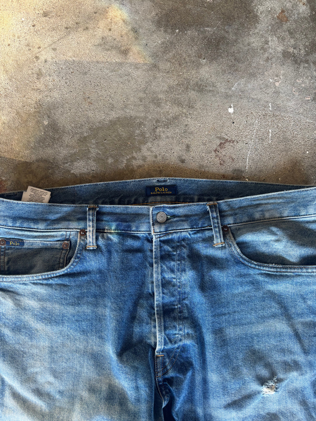 Vintage Polo Ralph Lauren Repaired Jeans W 36 L 32