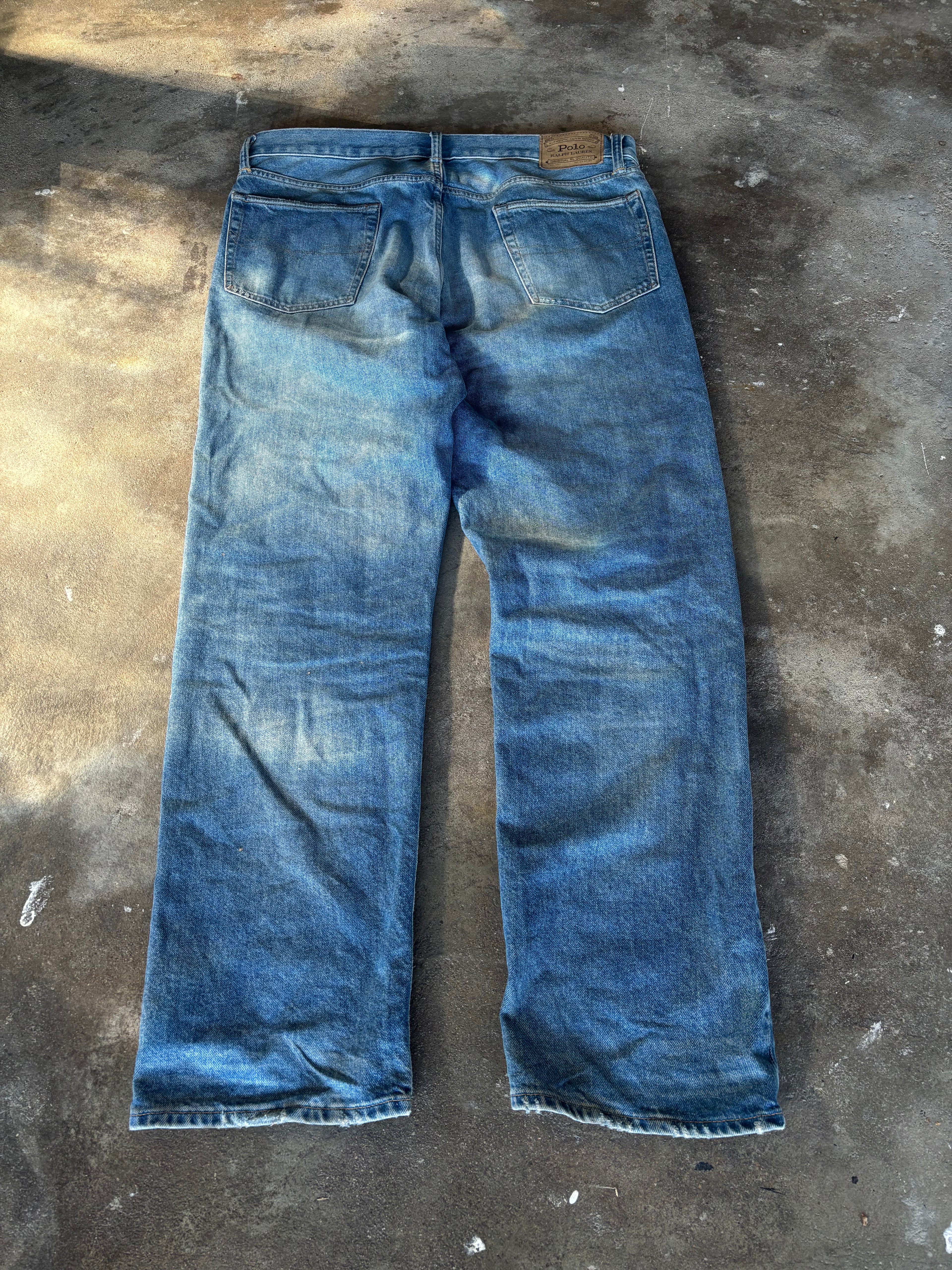 Vintage Polo Ralph Lauren Repaired Jeans W 36 L 32