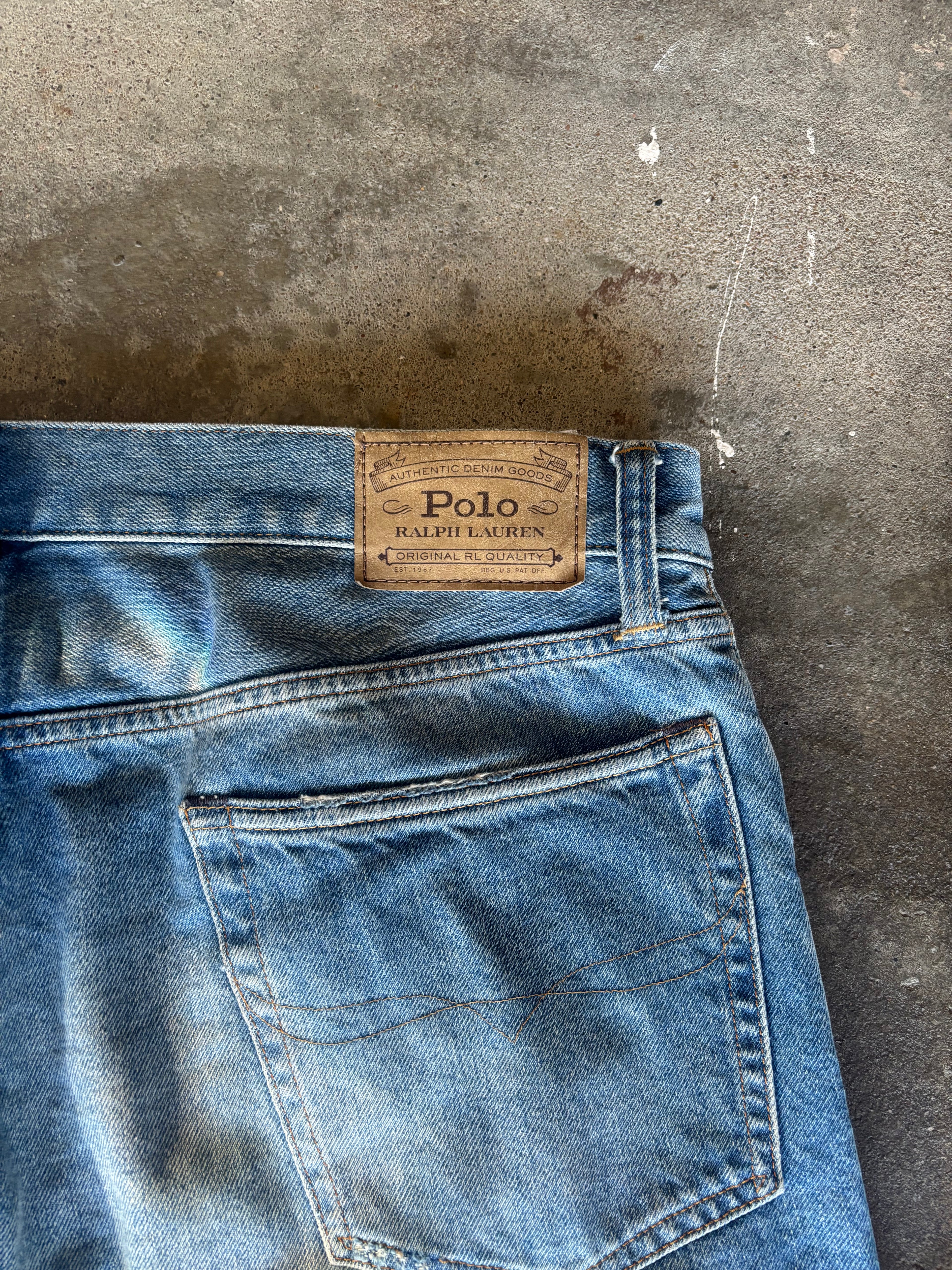 Vintage Polo Ralph Lauren Repaired Jeans W 36 L 32