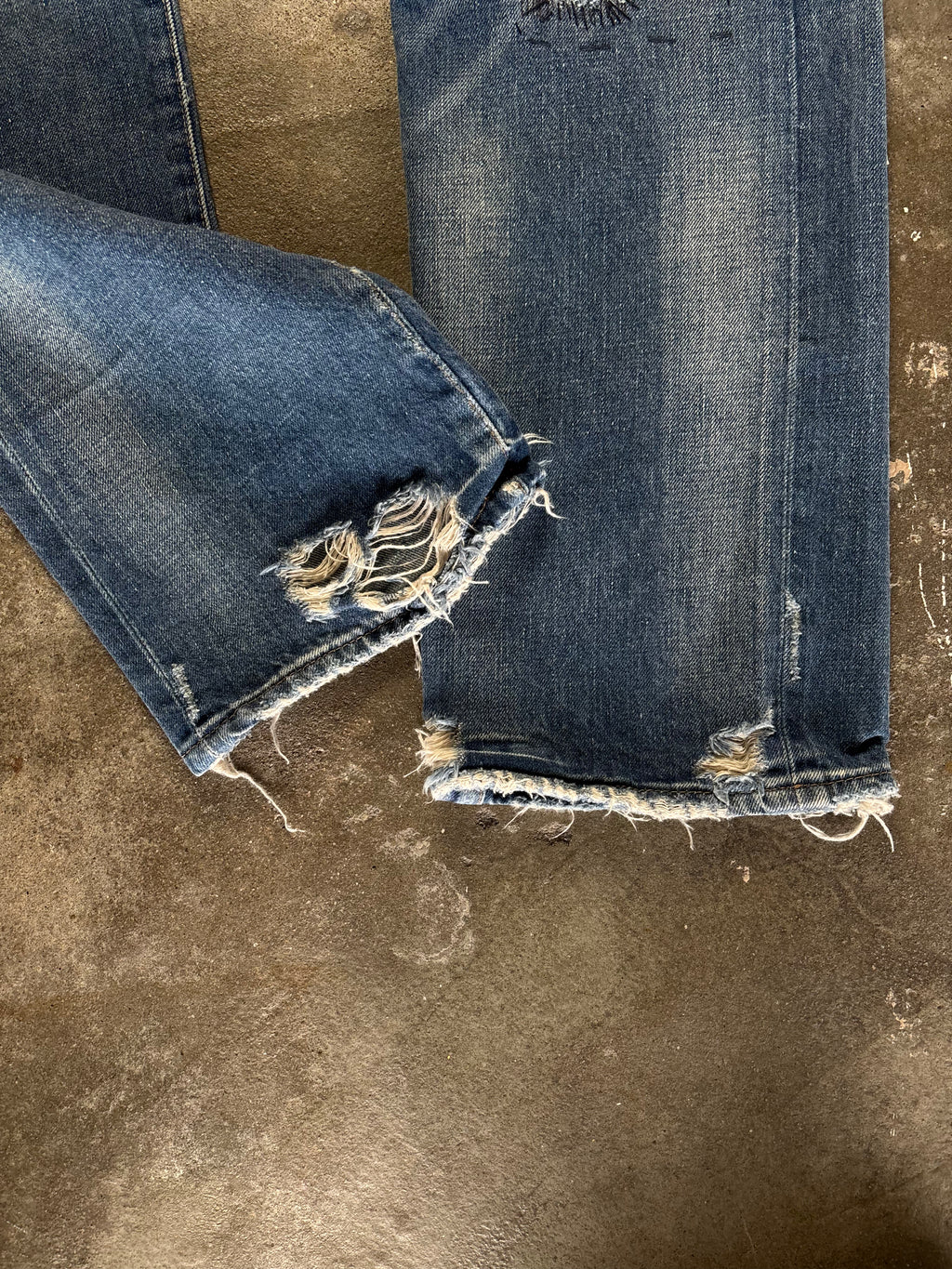 Vintage Ralph LaurenDenim & Supply Distressed and Repaired Jeans W 38 L 32