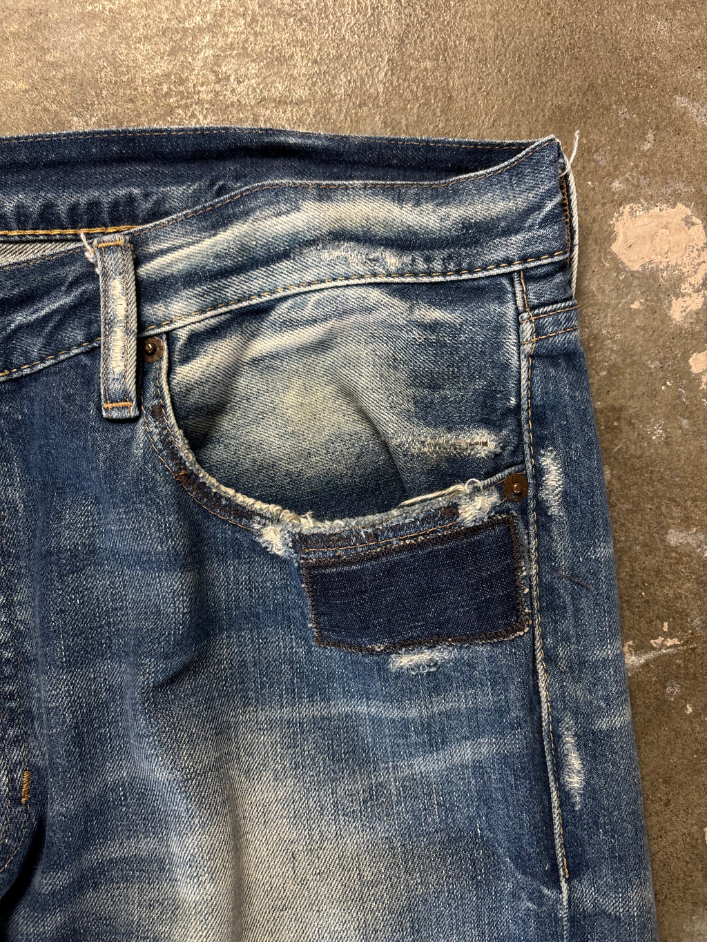 Vintage Ralph LaurenDenim & Supply Distressed and Repaired Jeans W 38 L 32