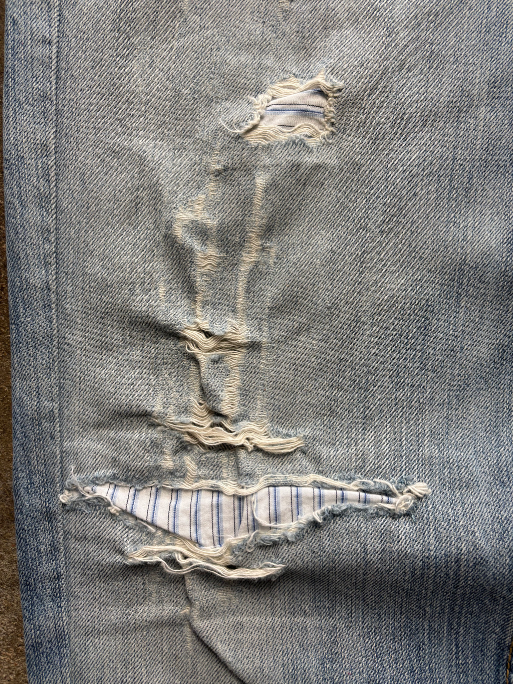 Vintage Distressed & Repaired Levis 501 W 34 L 34
