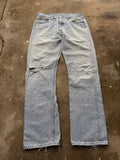 Vintage Distressed Levis 501 W 34 L 34