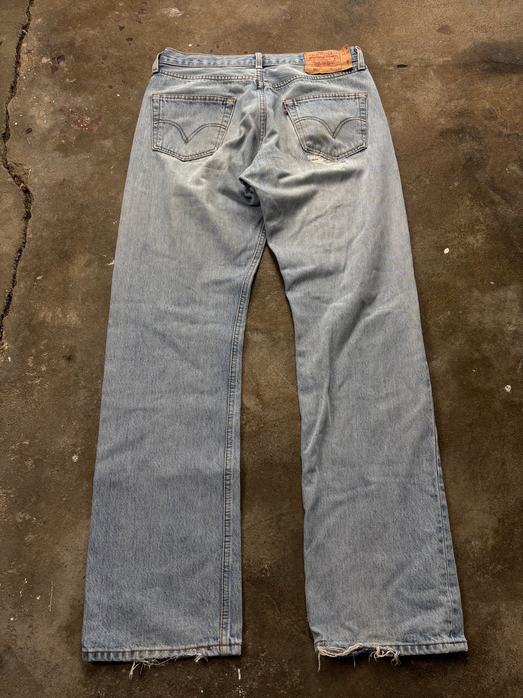 Vintage Distressed Levis 501 W 34 L 34