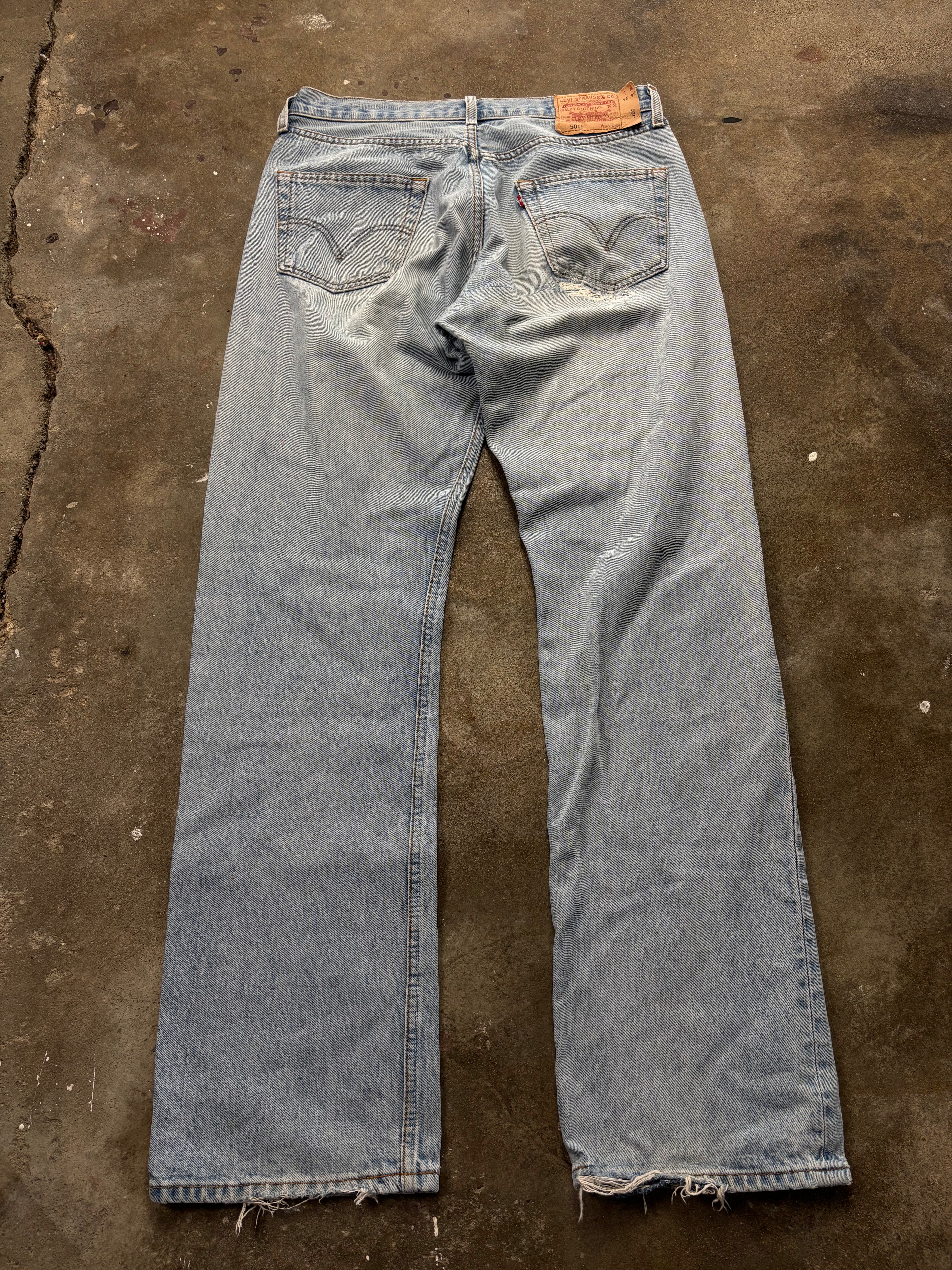 Vintage Distressed Levis 501 W 34 L 34