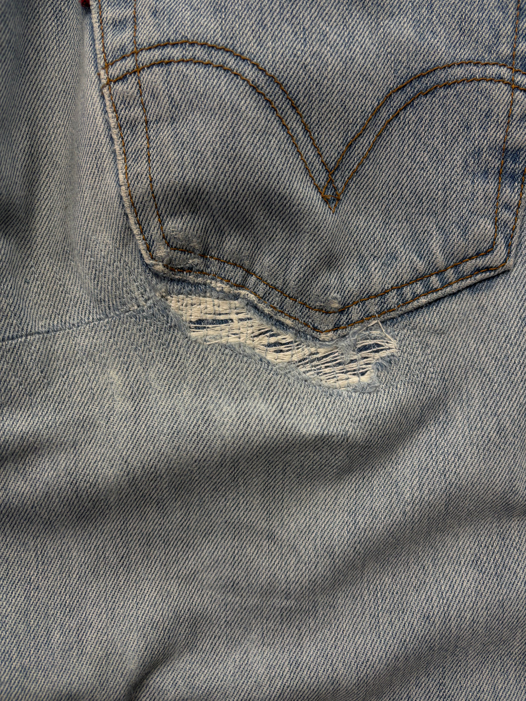 Vintage Distressed Levis 501 W 34 L 34