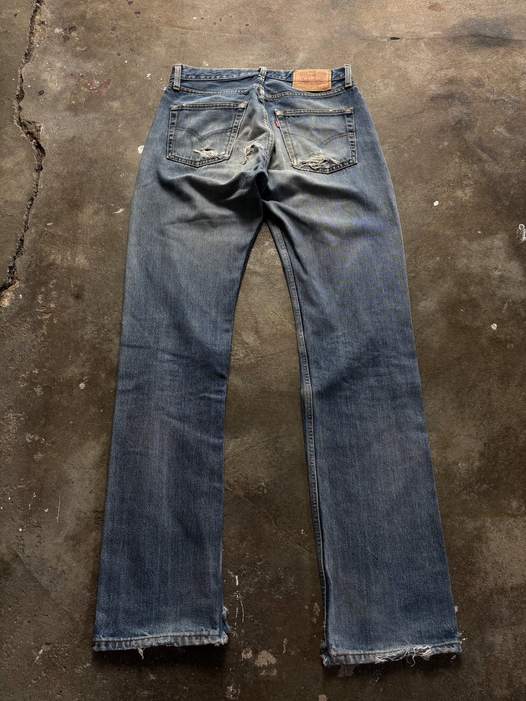Vintage Distressed & Repaired Levis 505 W 31 L 34