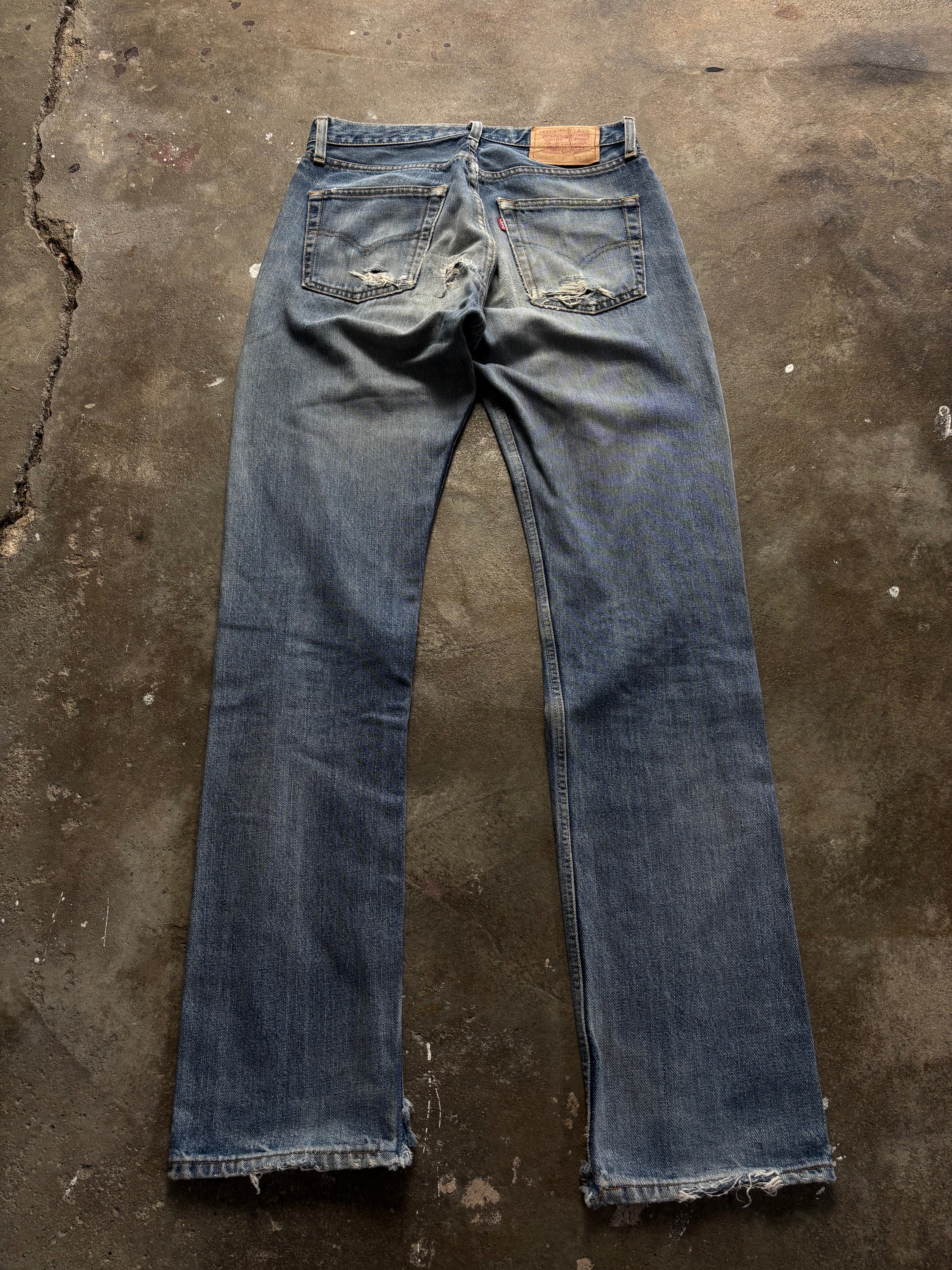 Vintage Distressed & Repaired Levis 505 W 31 L 34