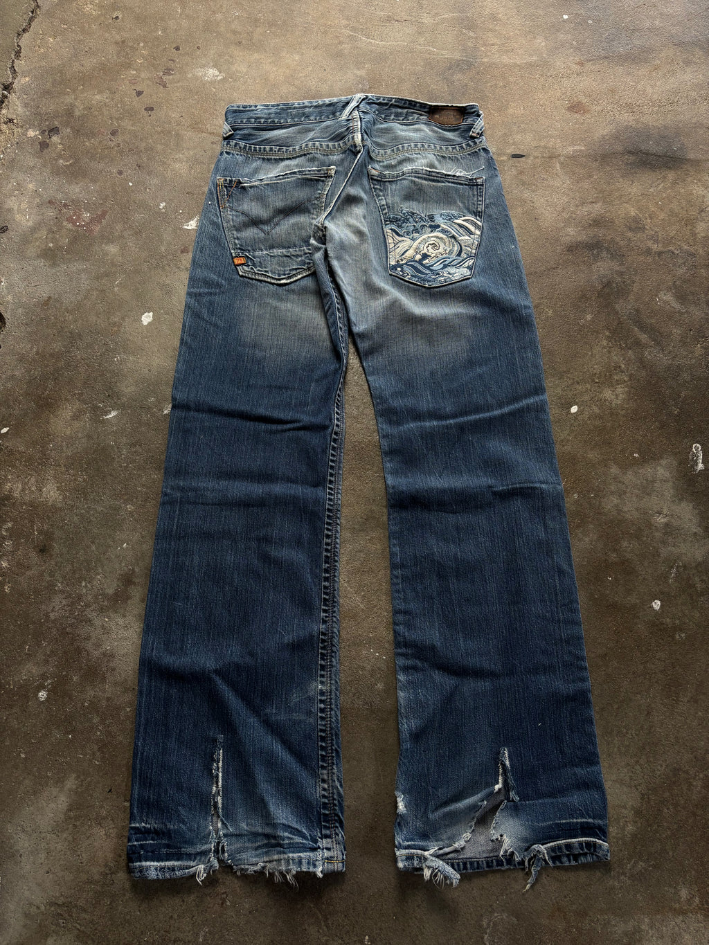 Vintage Distressed Pepe Jeans Back Pocket Stich W 30 L32