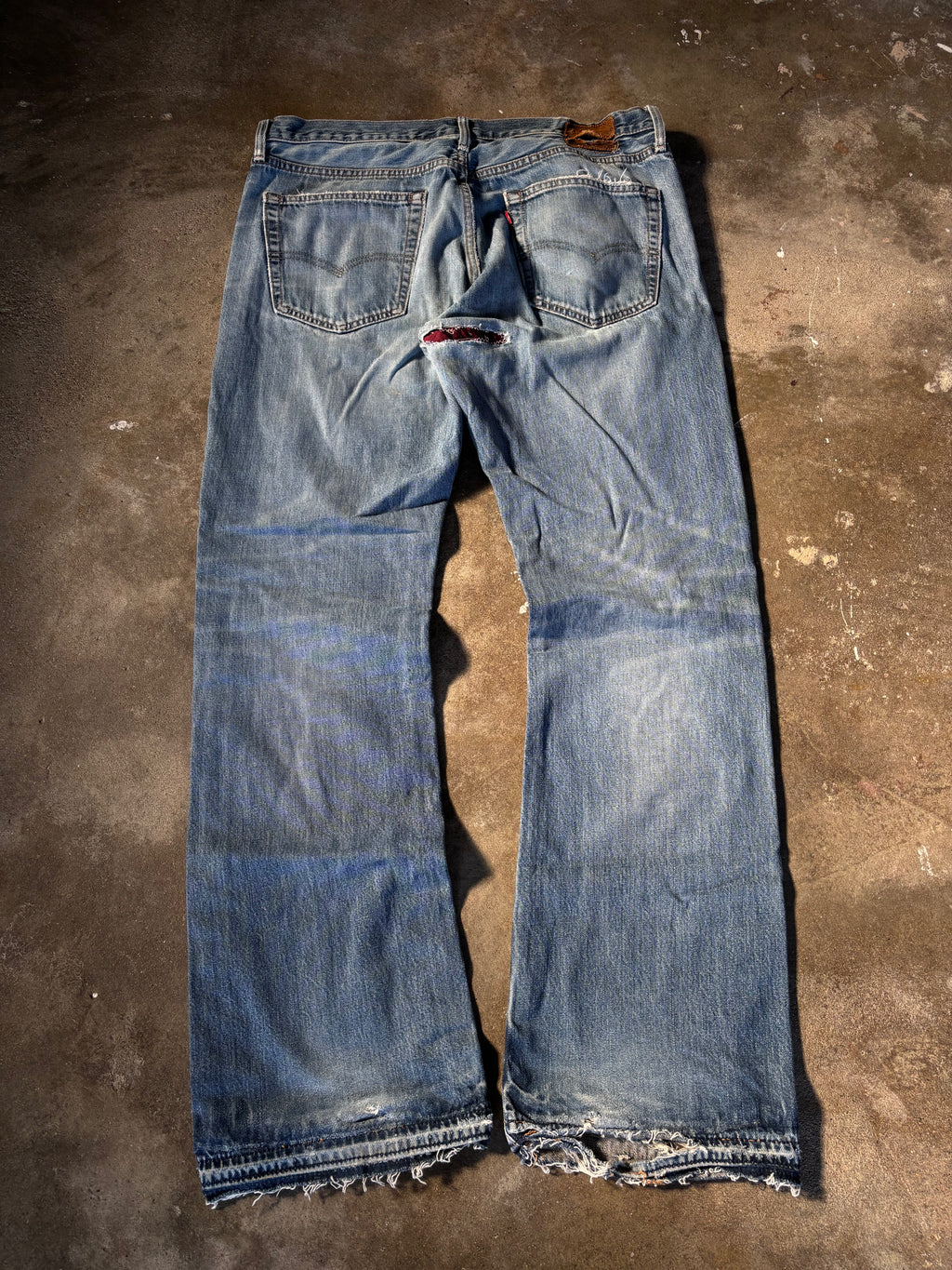Vintage Distressed Levis 527 Bootcut W 36 L32