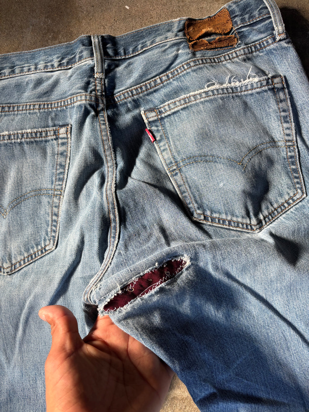 Vintage Distressed Levis 527 Bootcut W 36 L32