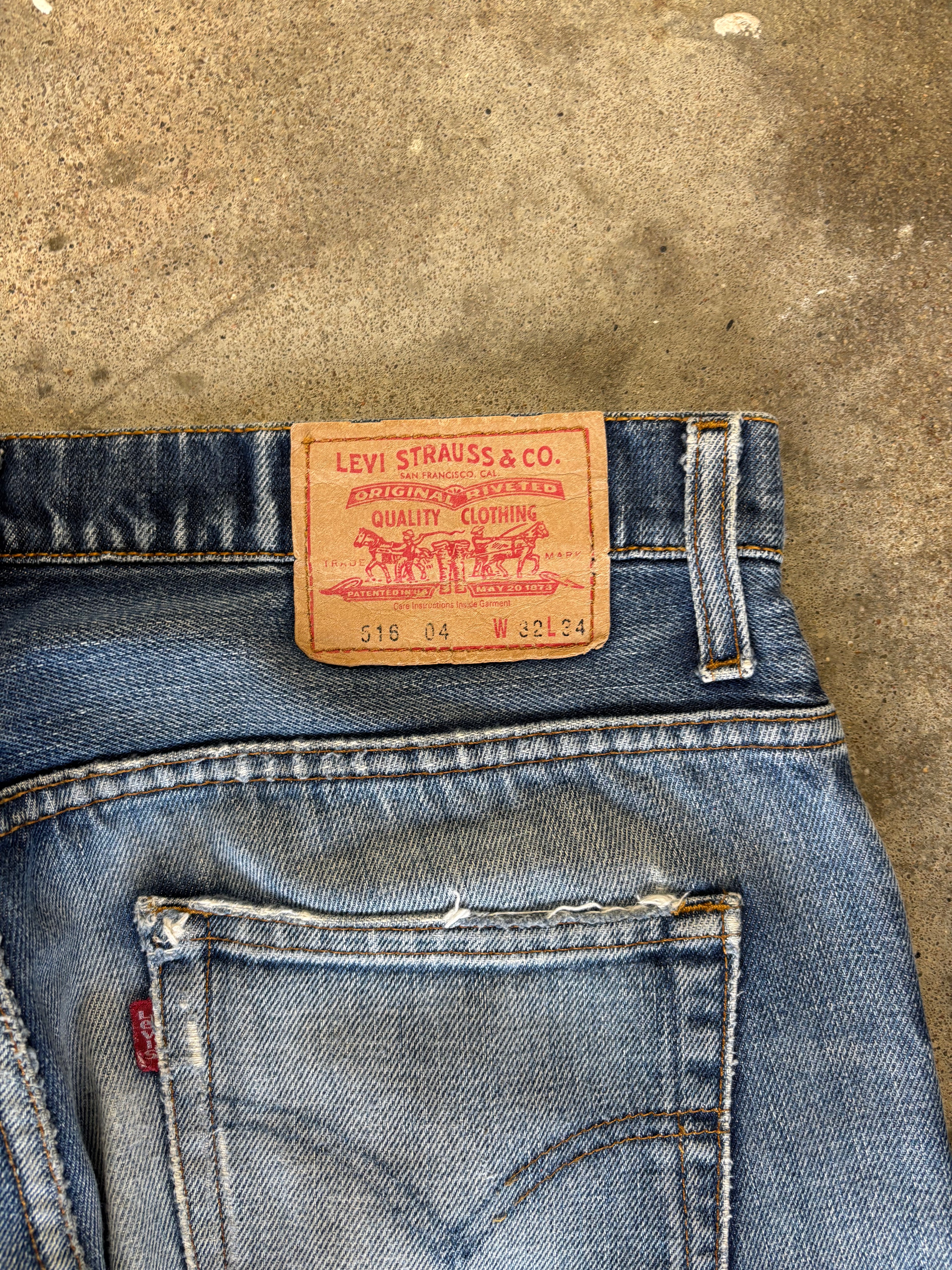 Vintage Levis 516 Bootcut Jeans W 32 L 34